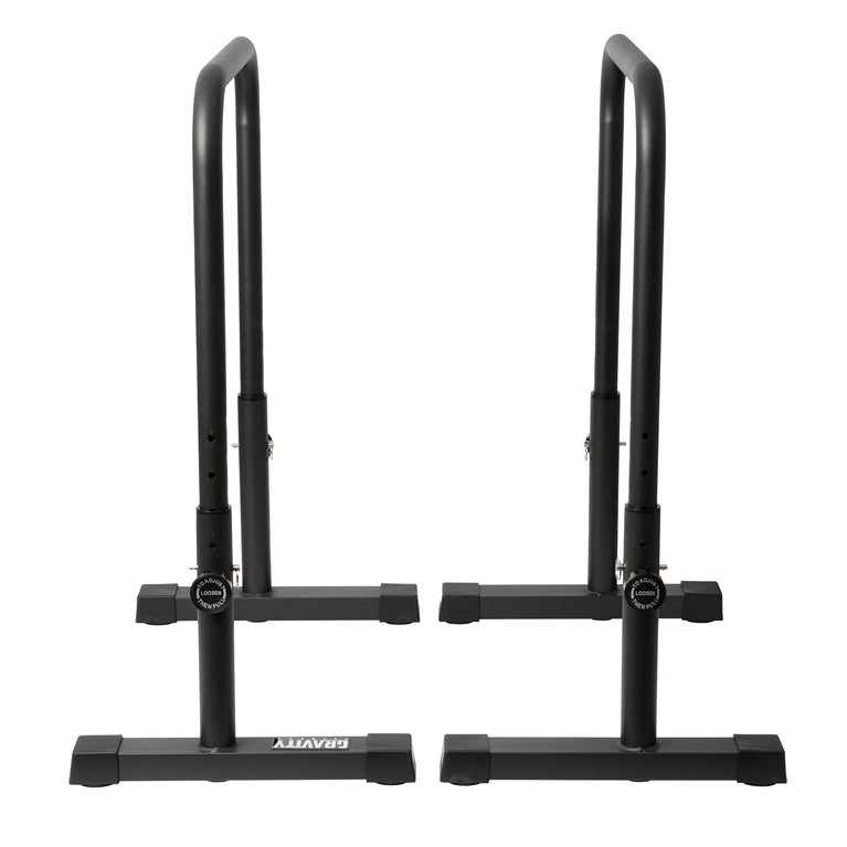 Gravity Fitness XL Adjustable Parallettes / Dips bars