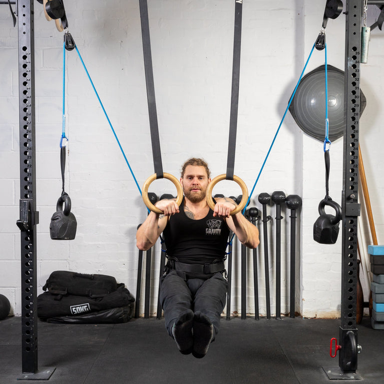 Gravity Fitness Assisted Calisthenics & Gymnastic Rings System