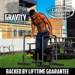 Gravity Fitness XL Adjustable Parallettes / Dips bars